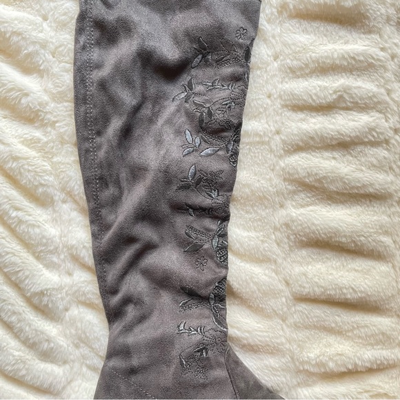 NWOT Sam Edelman Circus Princeton Embroidered Thigh Boots Size 8 - Picture 5 of 9
